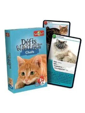 Bioviva Défis Nature - Chats-French Card Game New Sealed Ages 7+